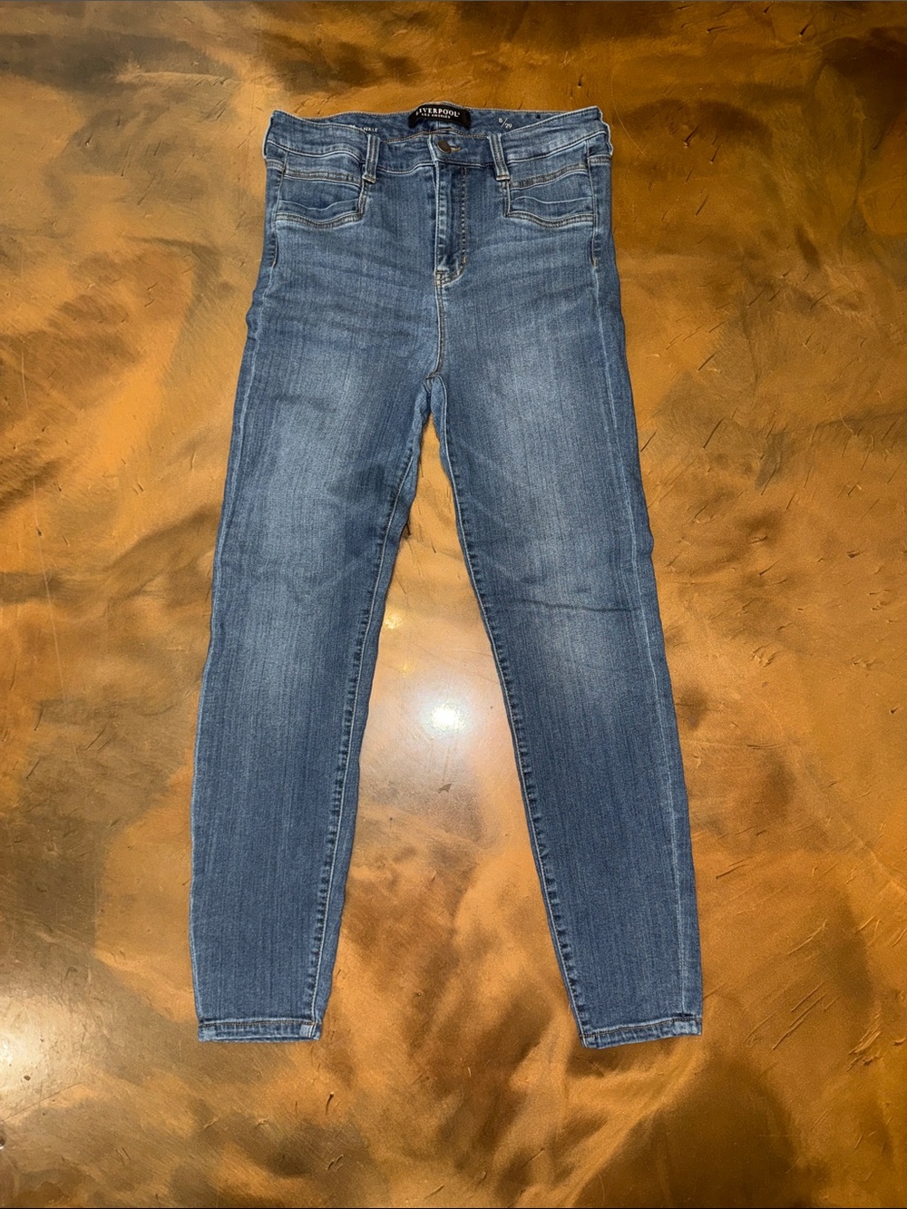 Liverpool Women's Skinny Jeans in Blue Denim